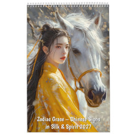 Zodiac Grace – 絹と霊感に満ちた中国の十二支 カレンダー