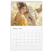 Zodiac Grace – Chinese Signs in Silk & Spirit カレンダー (2月 2027)