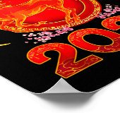 Zodiac Horse Chinese Lunar New Year 2026  ポスター (角)