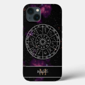 Zodiac iPhone Case | Astrology Symbols & Monogram Case-Mate iPhoneケース (裏面)