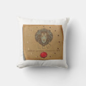 Zodiac - Leo - Throw Pillow クッション (正面)