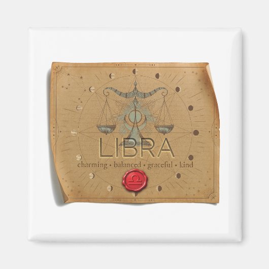 ZODIAC - Libra - Magnet マグネット (正面)