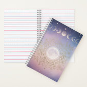 Zodiac & Moon Phase Celestial Notebook  ノートブック (内側)