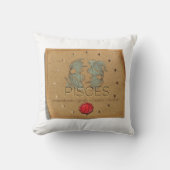 Zodiac - Pisces - Throw Pillow クッション (正面)