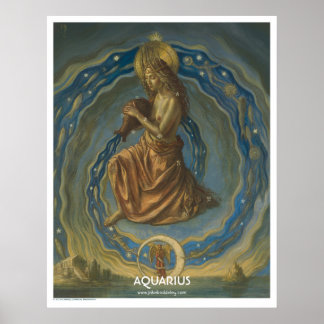 Zodiac Poster - Aquarius ポスター