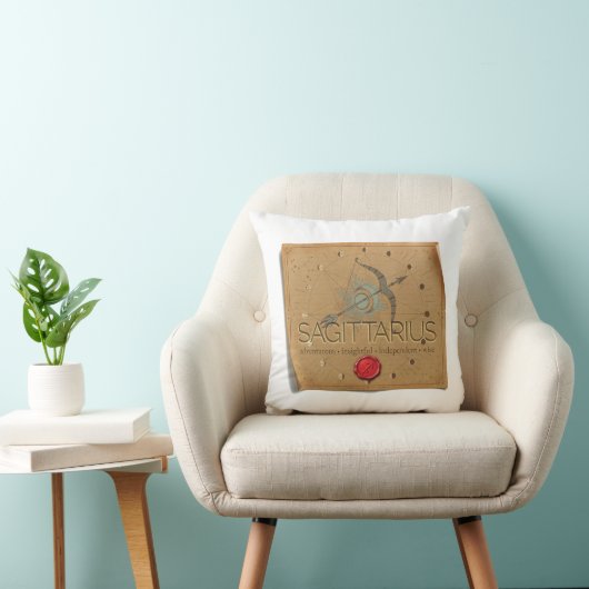 Zodiac - Sagittarius - Throw Pillow クッション (椅子)