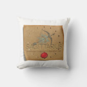 Zodiac - Sagittarius - Throw Pillow クッション (正面)