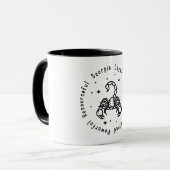 Zodiac Scorpio Mug マグカップ (正面左)