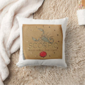 Zodiac - Scorpio - Throw Pillow クッション (ブランケット)