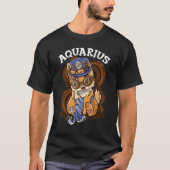 Zodiac Sign Aquarius Tシャツ (正面)