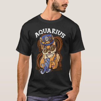 Zodiac Sign Aquarius Tシャツ