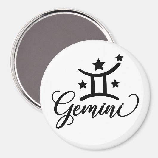 Zodiac Sign Gemini マグネット (正面/裏面)