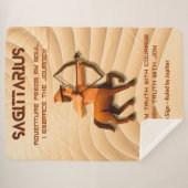 Zodiac Sign Modern 3D Astrology Design シェルパブランケット (正面(横))