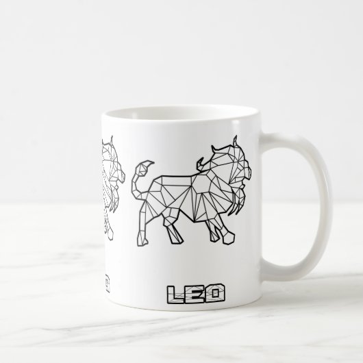 Zodiac Sign Mug:獅子座 コーヒーマグカップ (右)