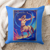 Zodiac Sign Sagittarius as the Celestial Archer クッション (ブランケット)