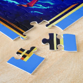 Zodiac Sign Sagittarius as the Celestial Archer ジグソーパズル (側面)