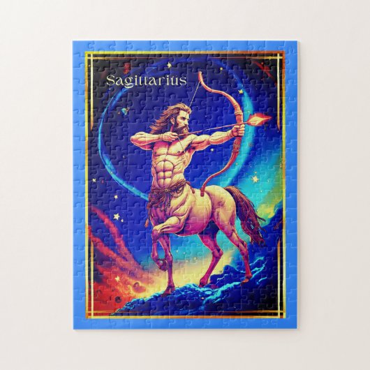 Zodiac Sign Sagittarius as the Celestial Archer ジグソーパズル (縦)