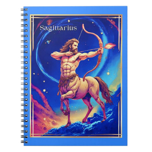Zodiac Sign Sagittarius as the Celestial Archer ノートブック (正面)