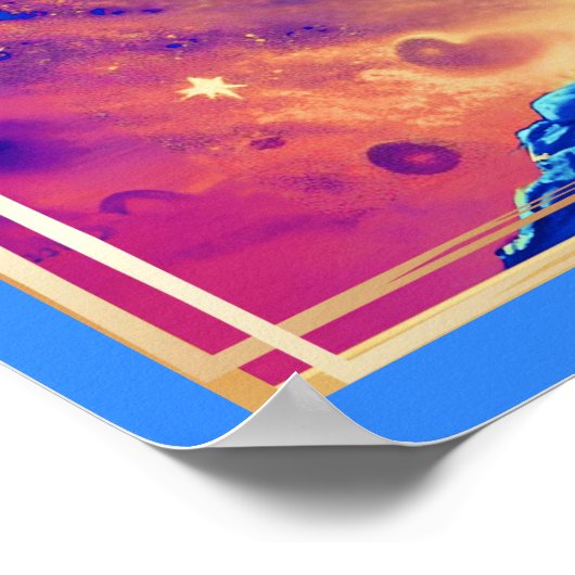 Zodiac Sign Sagittarius as the Celestial Archer ポスター (角)