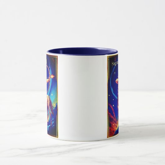  Zodiac Sign Sagittarius as the Celestial Archer マグカップ (中央)