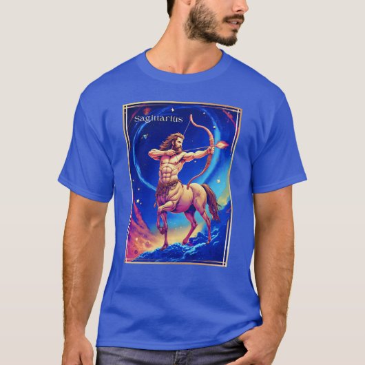 Zodiac Sign Sagittarius as the Celestial Archer Tシャツ (正面)