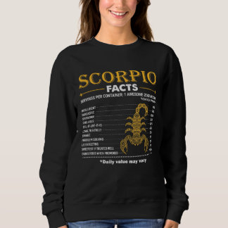 Zodiac Sign Scorpio Facts October November スウェットシャツ