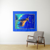 Zodiac Sign Taurus Rooted in Earth and Sky タペストリー (インサイチュ(横))