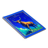 Zodiac Sign Taurus Rooted in Earth and Sky ノートブック (右側)