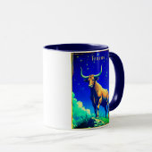 Zodiac Sign Taurus Rooted in Earth and Sky マグカップ (正面右)