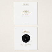 Zodiac Sign Virgo Jewelry Display Card (正面&裏面)