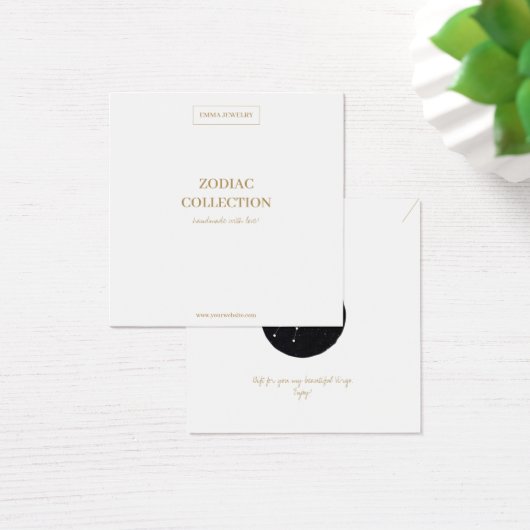 Zodiac Sign Virgo Jewelry Display Card (デスク)