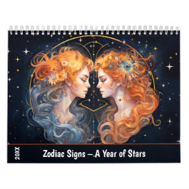 Zodiac Signs – A Year of Stars カレンダー