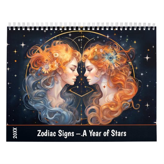 Zodiac Signs – A Year of Stars カレンダー (カバー)
