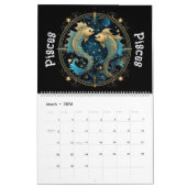 Zodiac Signs Calendar カレンダー (3月 2026)