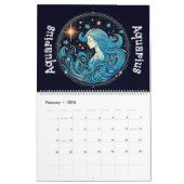 Zodiac Signs Calendar カレンダー (2月 2026)