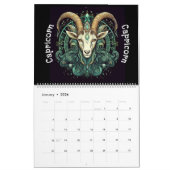 Zodiac Signs Calendar カレンダー (1月 2026)
