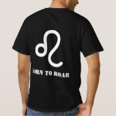 Zodiac Symbol T-Shirt – Bold Astrology & 獅子座/レオ Tシャツ (裏面)