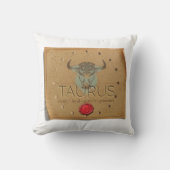 Zodiac - Taurus - Throw Pillow クッション (正面)