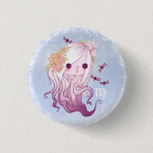 Zodiac vierge virgo 缶バッジ (正面)