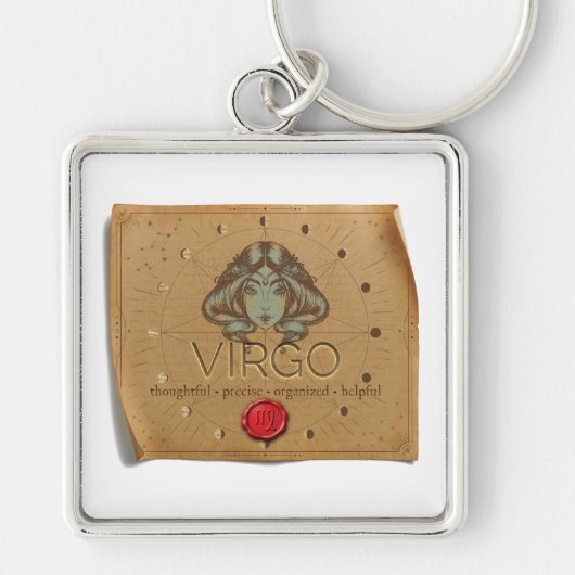 Zodiac - Virgo - Keychain キーホルダー (正面)