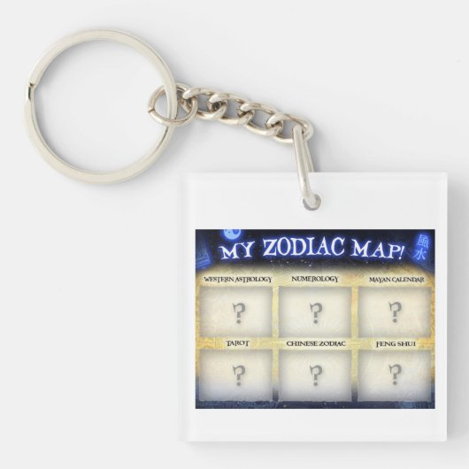 ZodiacMap.comでこのkeychainをカスタマイズ キーホルダー (正面)