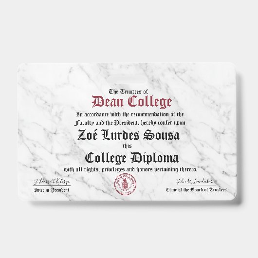 Zoé Lurdes Sousa バッジ (正面)