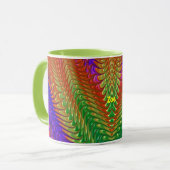 ZOE to Zany 3D to Green, Red, Orange and Purple マグカップ (正面左)