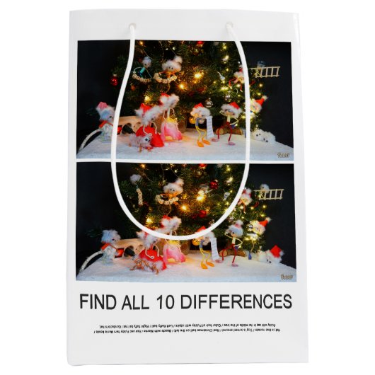 Zoek de 10 verschillen zoekplaatje van de Fubby's. ミディアムペーパーバッグ (正面)