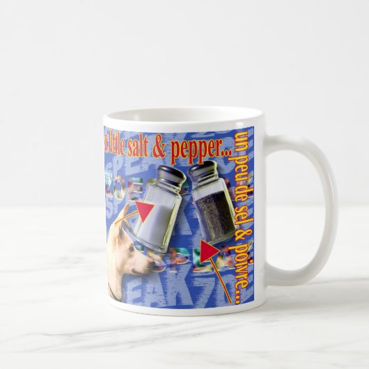 ZoeSPEAK – 少し塩&コショウ… コーヒーマグカップ (右)