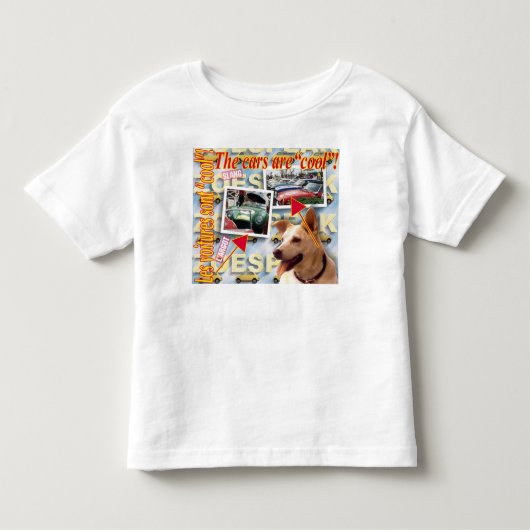 ZoeSPEAK – 車は"クール"だ！ トドラーTシャツ (正面)