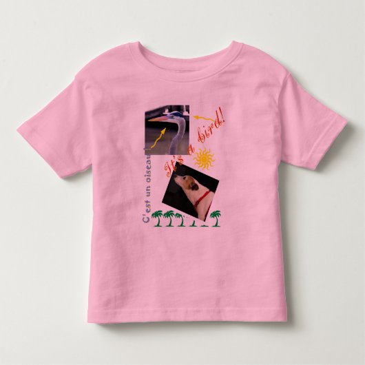 ZoeSPEAK – 鳥だ! トドラーTシャツ (正面)
