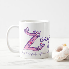 Zoeyの一流の意味装飾的なZモノグラムのマグ コーヒーマグカップ