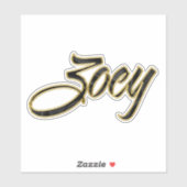 Zoey black gold Lettering Aufkleber Sticker シール (シート)