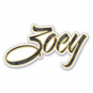 Zoey black gold Lettering Aufkleber Sticker シール